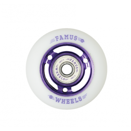 FAMUS Roue 3 SPOKES 64mm Purple/White [x4]