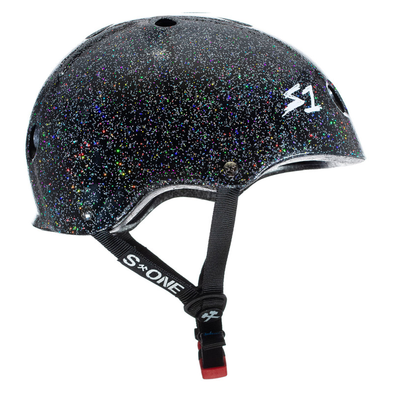 S-ONE MINI LIFER Glitter Black Gloss Helmet