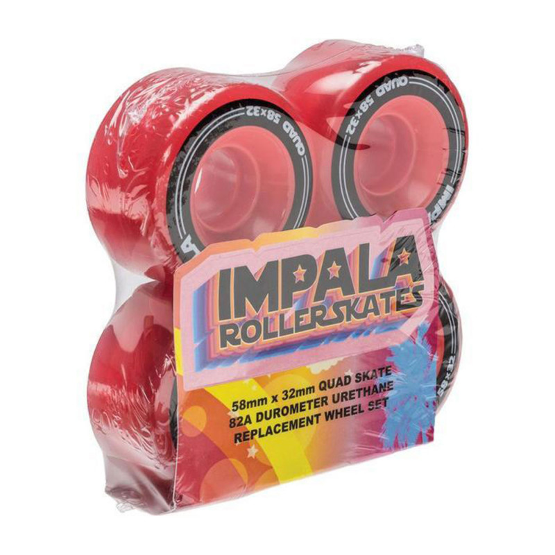 IMPALA ROLLERSKATES Roue QUAD Rouge [x4]