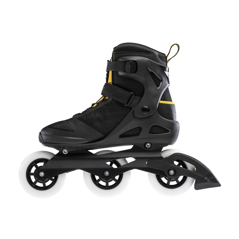 ROLLERBLADE Roller balade et fitness MACROBLADE 100 3WD - 23 Noir Jaune Safran ROLLERBLADE Roller balade et fitness MACROBLADE 100 3WD - 23 Noir Jaune Safran