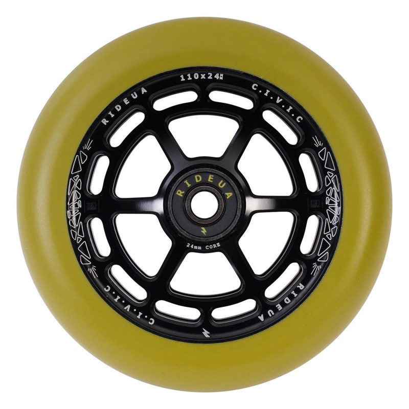 URBANARTT Roue CIVIC 110x24mm Black Army Green [x2]