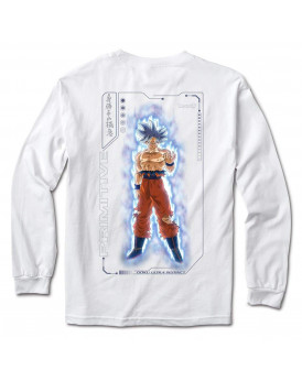 PRIMITIVE T-shirt Goku Ultra Instinct LS Blanc