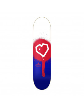 BLUEPRINT Planche skate SPRAY HEART 8.125 Rouge Bleu