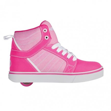 HEELYS Uptown 100226 Hot Pink White Roller Shoe