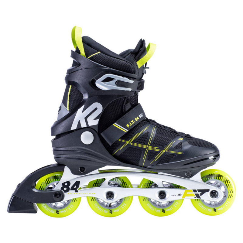 K2 Roller ride and fitness FIT 84 PRO 2021 Black Yellow