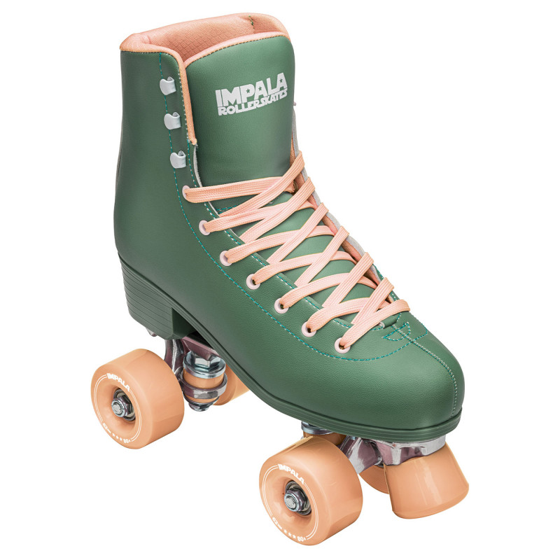 Chaussures à roulettes Roller Skates - Vert - Enfant - Cuir - Automatique  Rétractable